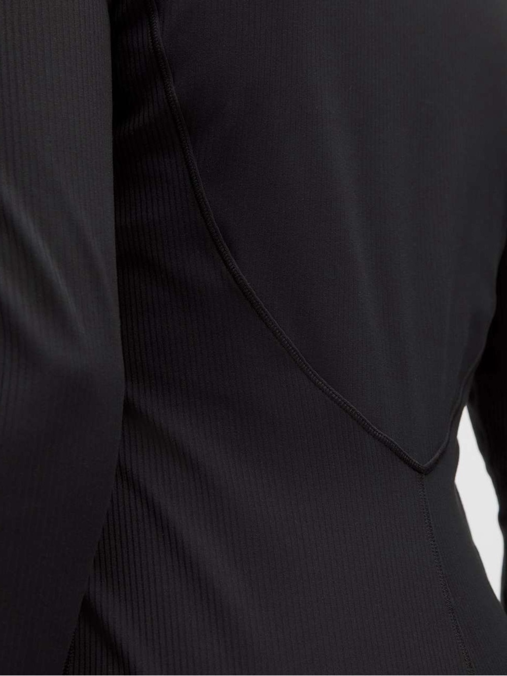 Lululemon 2025 All Aligned Ribbed Long-Sleeve Henley Dress Black Size Small - Picture 3 of 12